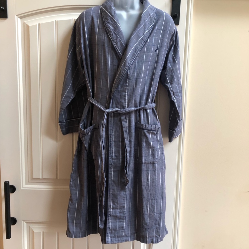 Nautica Mens Robe Lounge Cotton  M